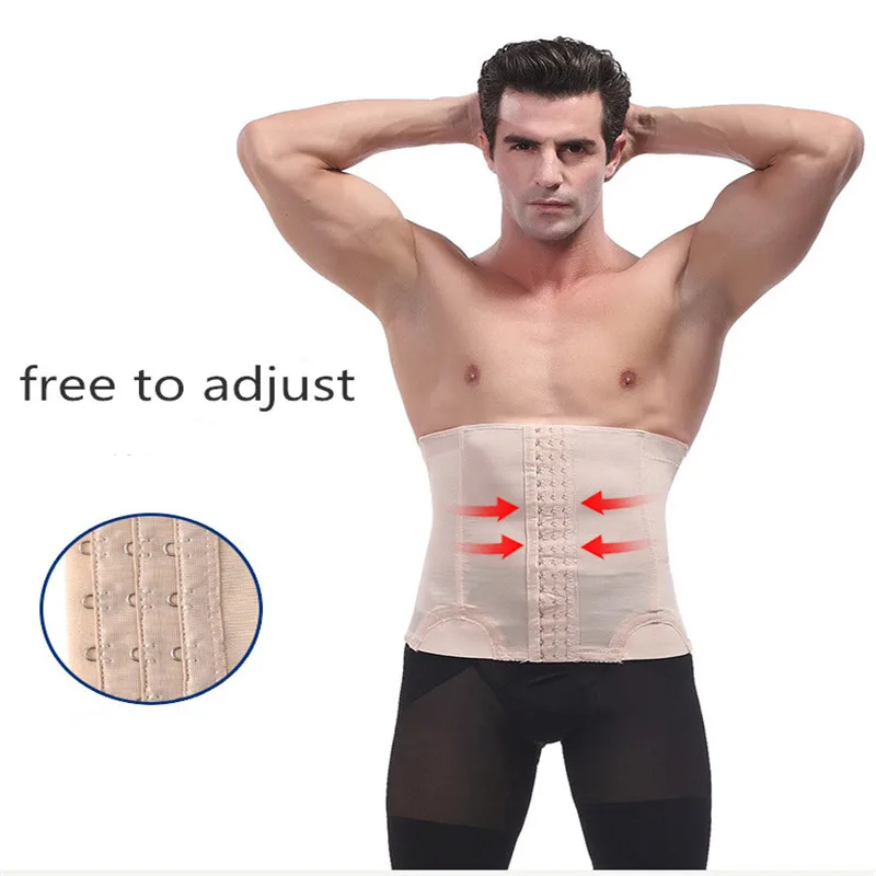 Men Waist Trainer Slimming Belt Tummy Reducer Body Shaper Underwear Girdle Fat Burn Belly Waist Cincher Abdomen Trimmer Corset