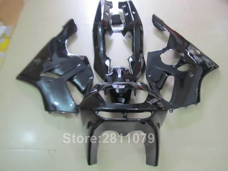 Aftermarket части тела обтекатель комплект для kawasaki Ninja ZX6R 94 95 96 97 глянцевый черный