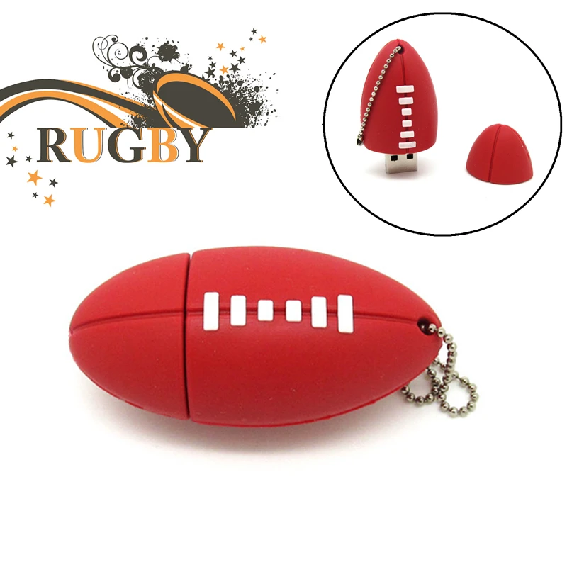 Красный мягкий футбол модель Ручка drive personalizado спортивный мяч usb флеш накопитель u