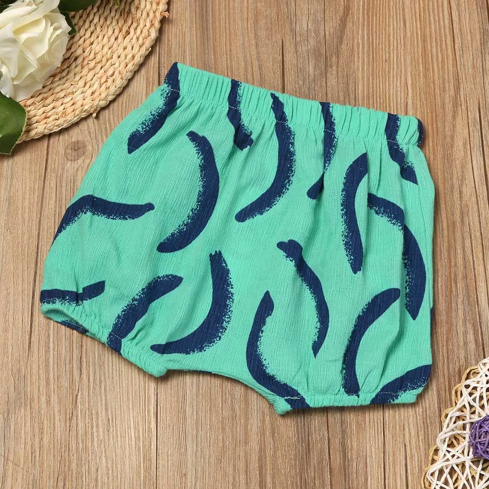 Шорты с принтом для маленьких мальчиков и девочек трусики-шаровары брюки Хлеб