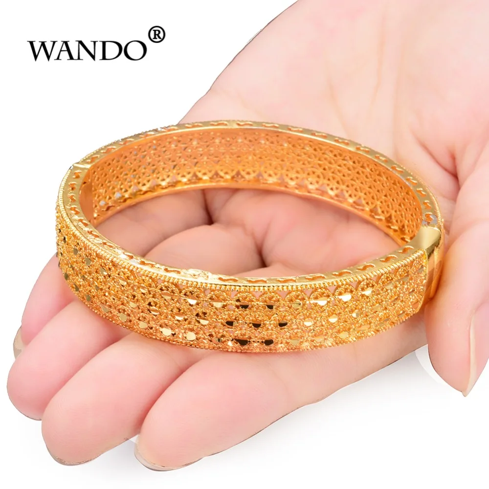 WANDO 4 шт./лот браслеты с подвеской для женщин роскошный брендовый браслет золотого