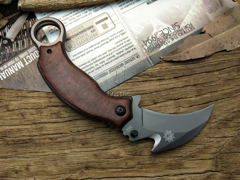 LCM66 x52 нож-коготь скорпиона для кемпинга, выживания в джунглях, битвы карамбит, охотничьи ножи с фиксированным лезвием, Самозащита
