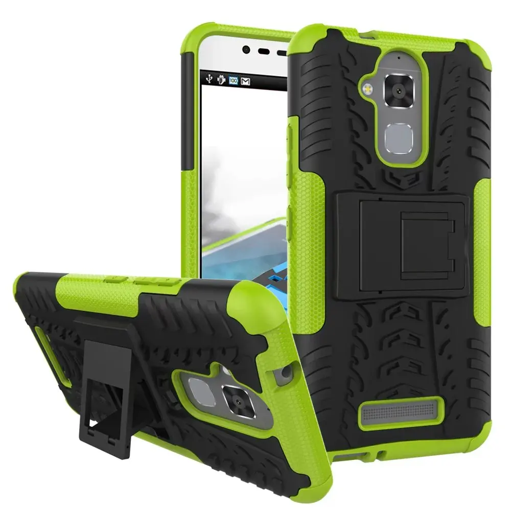 For Asus Zenfone 3 Max ZC520TL TPU &amp PC Dual Armor Capa with Stand Hard Silicone Cover Case 5.2&quot |
