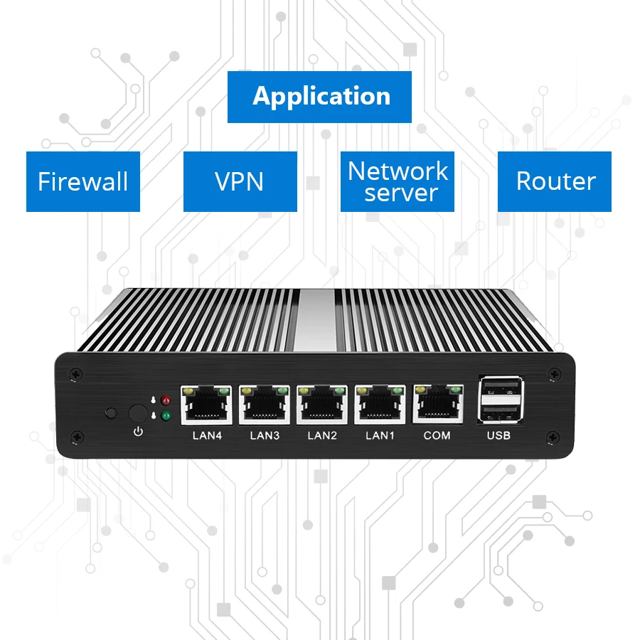 Мини ПК j1900 тонкий клиент intel nuc 4 порта lan маршрутизатор компьютер pfsense vpn сервер