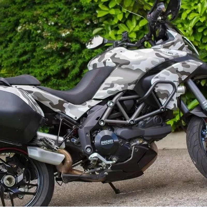 Пленка виниловая 200/300/500X5 см черная серая камуфляжная наклейка на мотоцикл |