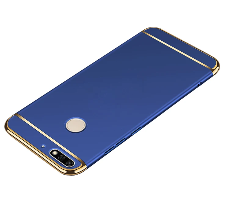 Blue Чехол Honor 7C для huawei Y7 Prime, чехол для телефона, полная защита, Жесткий Чехол для задней панели из поликарбоната, чехол для huawei Nova 2 Lite Y7 Pro - Цвет: Blue
