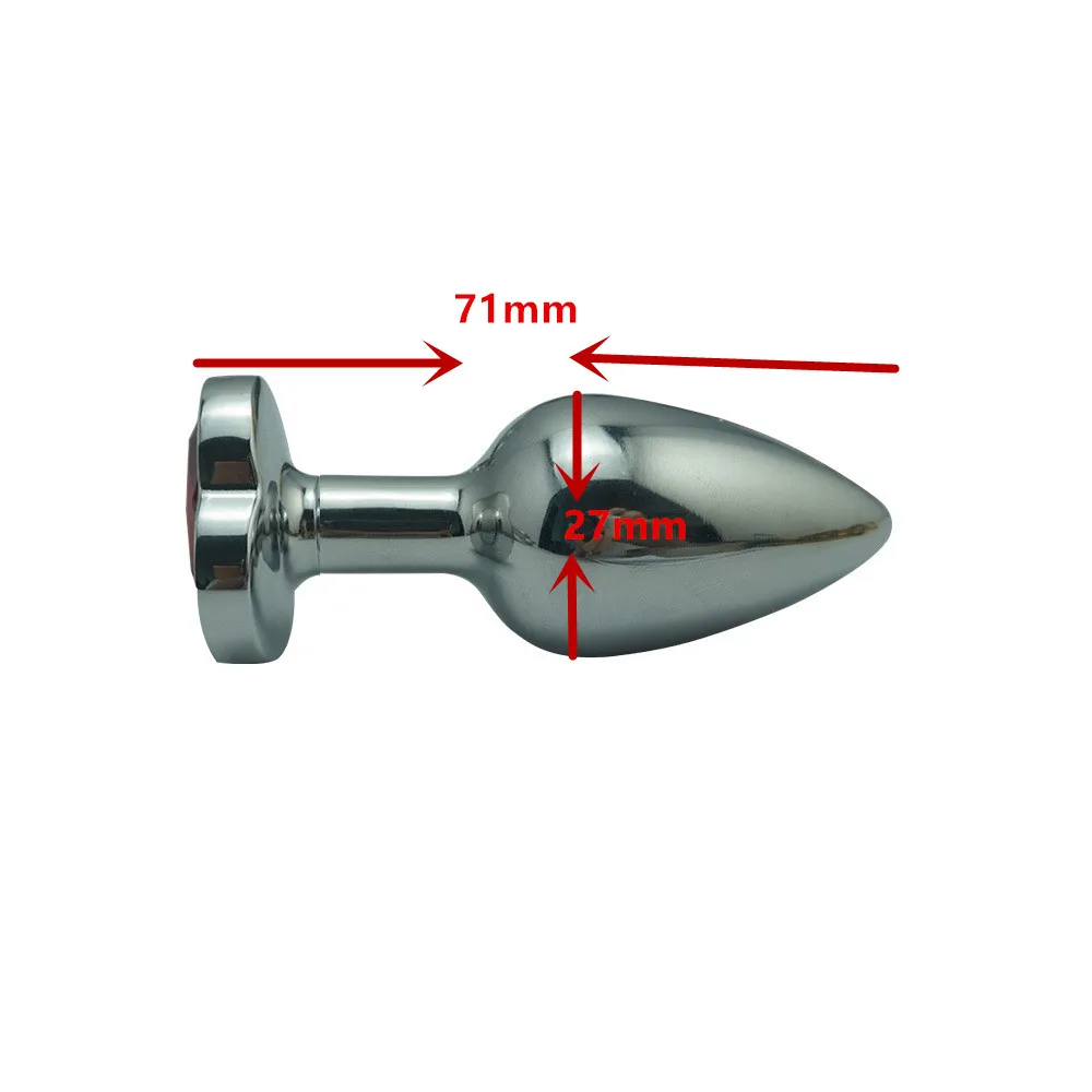 Dia 27mm replaceable peach apricot plum square jewelry bottom as 1 set anal butt plug beads insert metal sex toy for men women | Красота и