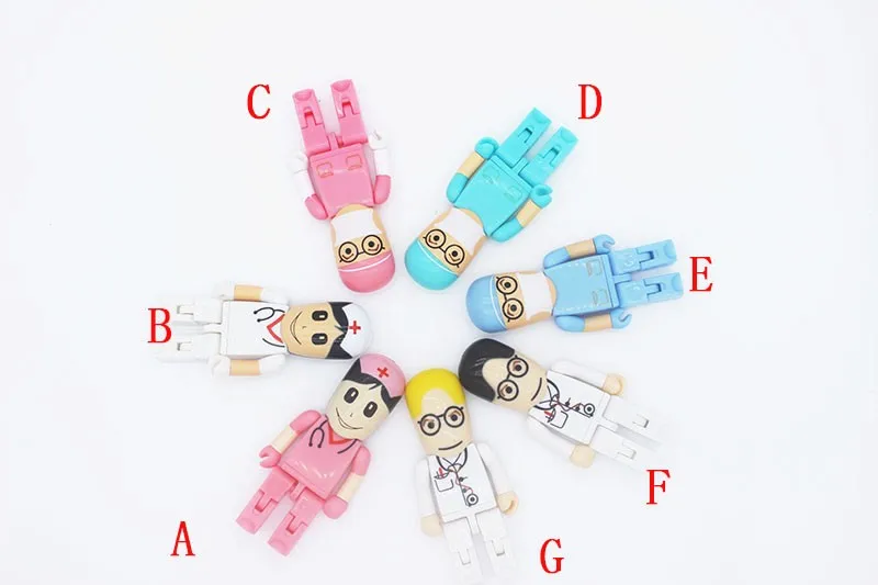 JASTER мини-доктор-медсестра USB флэш-накопитель стоматолога ручка привода подарок мультфильм pendrive 4 GB/8 GB/16 GB/32 GB u диск оптом