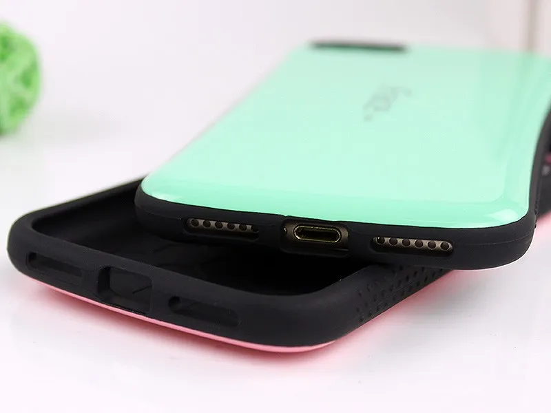 Новый iFace mall двухцветный волнистый силиконовый чехол для iphone 7 plus 8 8plus задняя