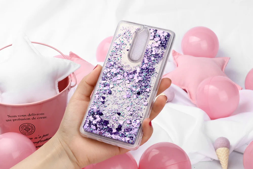 Блестящий жидкий силиконовый чехол s для Nokia 8 чехол мягкий TPU чехол для Nokia 6 3 TA-1000 защитные чехлы зеркальные зыбучие пески