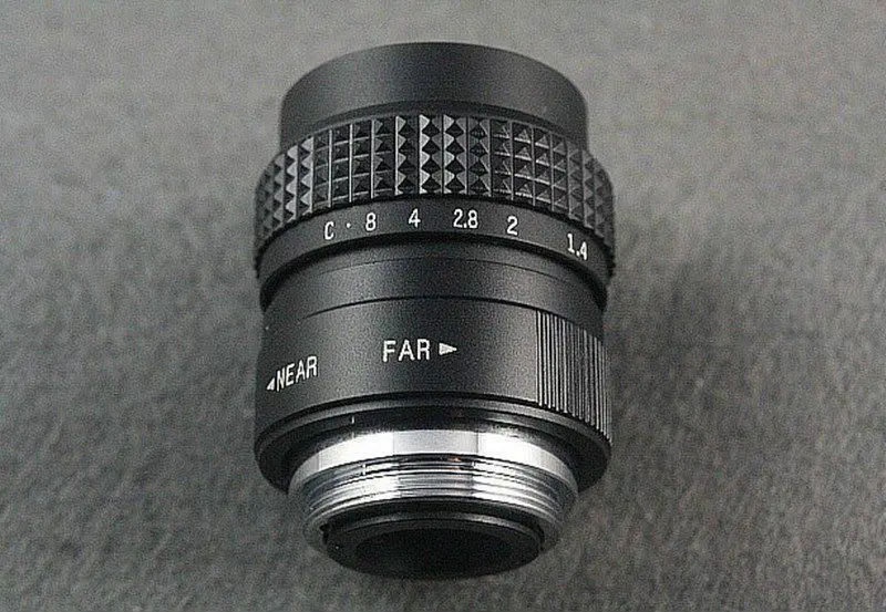 25 мм F1.4 CC TV lens + C Mount to Sony E:NEX3 NEX C3 A6000 A6500 5T NEX6 5 NEX7|fujian 25mm f1.4|tv lensfujian |