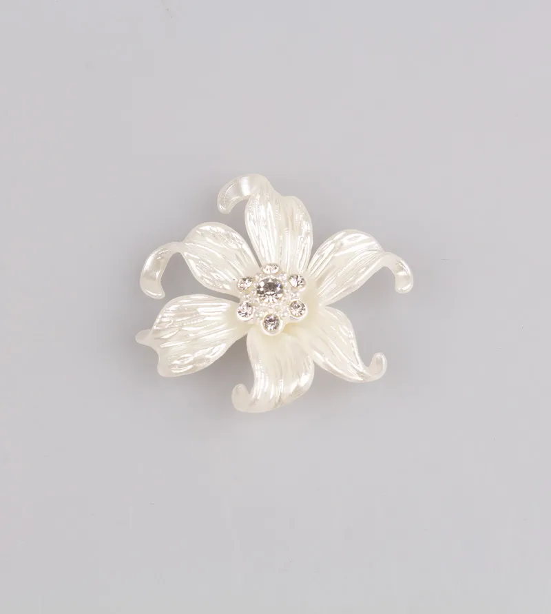 42 MM Beautiful Fashion Brooch Diy Flower Imitation Brooches Material Scarf Jewelry DIY Accessories 20Pcs/Lot MYQB010 | Украшения и