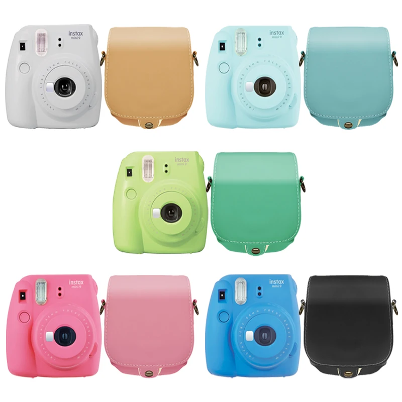 Моментальная фотокамера Fujifilm Instax Mini 9 + защитная сумка из искусственной кожи с
