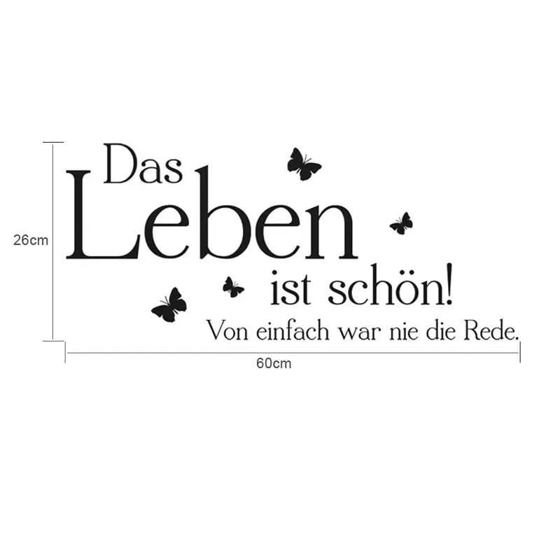 German Stickers Quote Das leben Ist Schoen Vinyl Wall Decals Wall Art Wall Decor Living Room Home Decor Poster House Decoration
German Stickers Quote Das leben Ist Schoen Vinyl Wall Decals Wall Art Wall Decor Living Room Home Decor Poster House Decoration