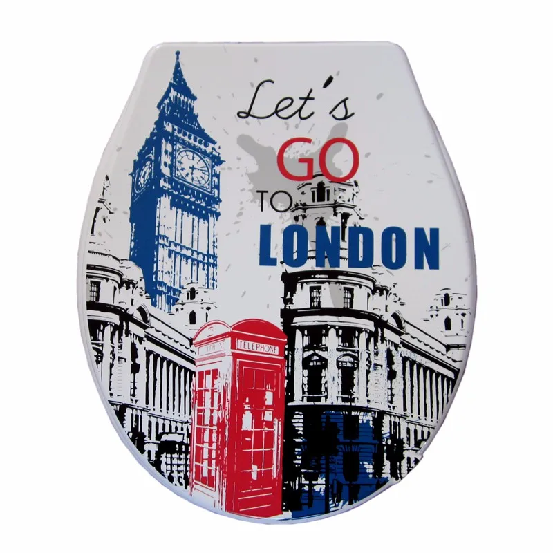 Крышка для унитаза стандартное закрытие 2020 высокое качество красочные Чехлы