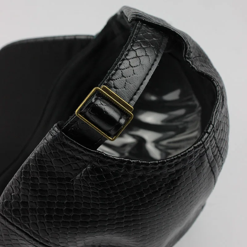Крутая! бейсбольная Кепка из искусственной кожи Байкер Gorras Trucker облегающие