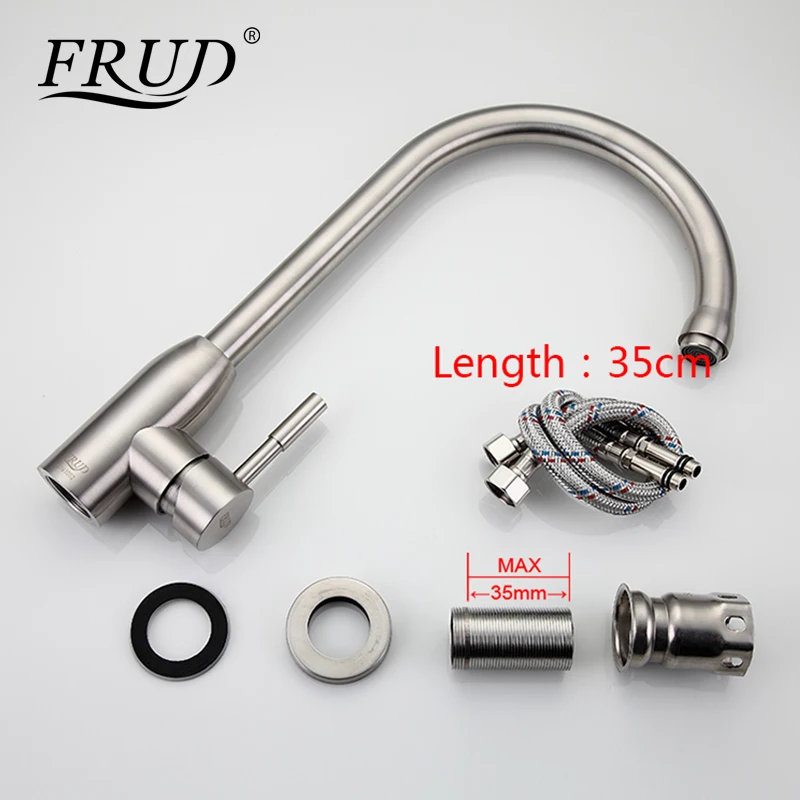 1 Набор смеситель для кухонной мойки из нержавеющей стали|kitchen sink faucet|torneira para