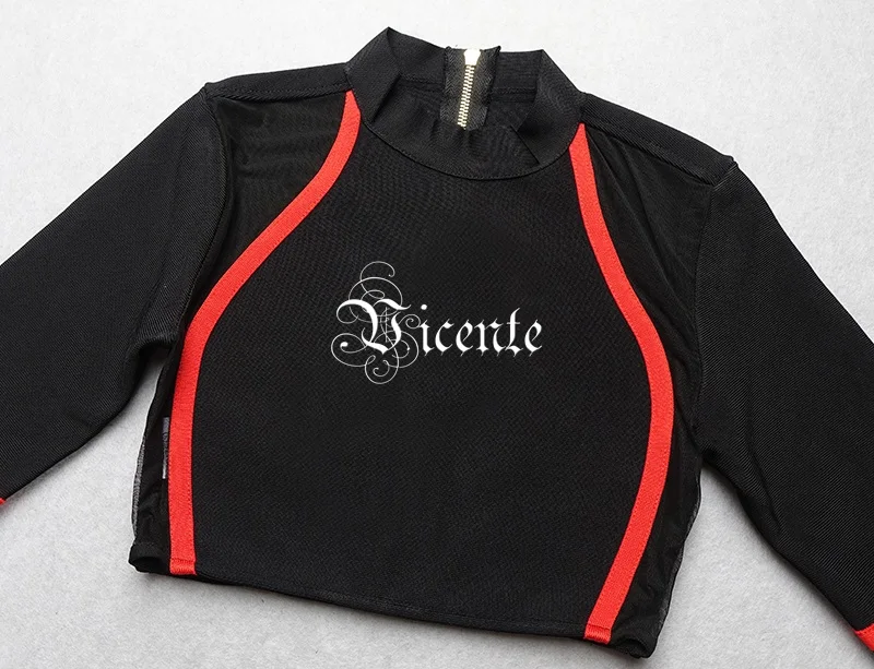 VC 2020 Новое поступление набор из двух предметов с цветными блоками сетчатый