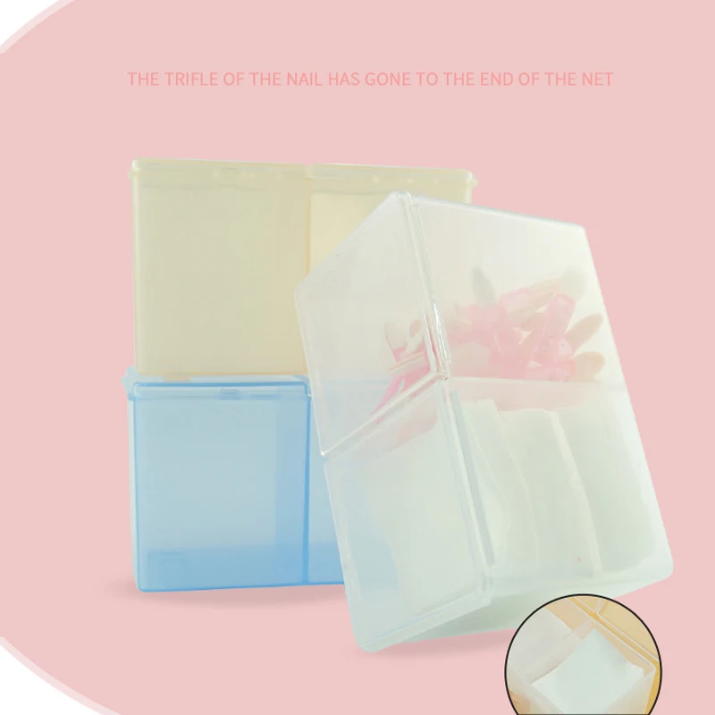 2 Grits Cotton Wash Towel Nail Art Container Plastic Rhinestone Jewelry Storage Box Organizer Manicure Tools | Красота и здоровье