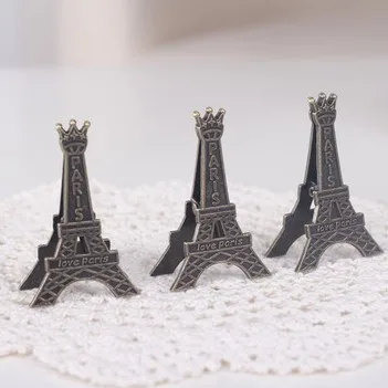 

10PCS/LOT New Retro Eiffel Tower Desktop Memo Clip Photo Postcard Holder Creative Clip / retro Tower metal notes cli