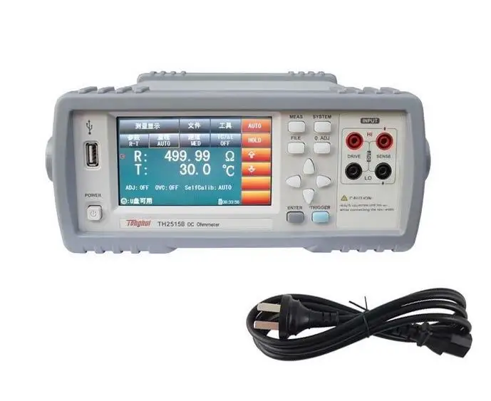 

TH2515B low dc resistance tester 1u ohms-10M ohms