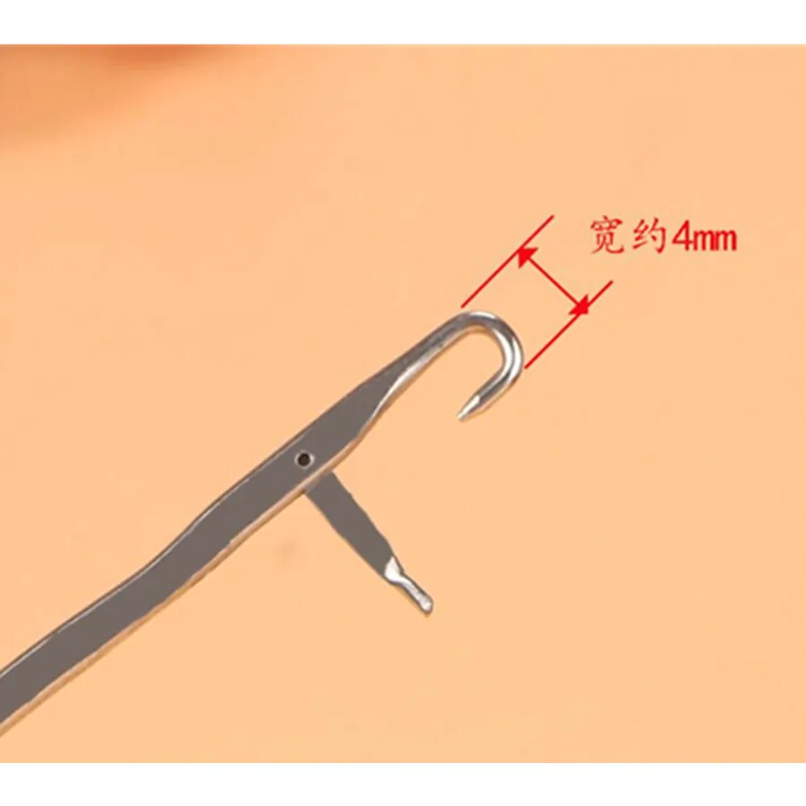 1pc 18cm high quality Wig toupee hairpiece fake hair care coloring color decorate hook needle tool