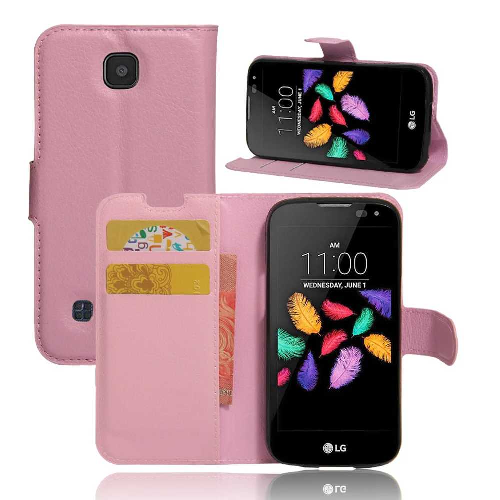 Оригинальный чехол кошелек из искусственной кожи для LG K3 G4 телефона с функцией