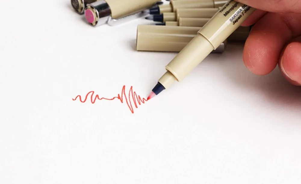 SAKURA Micron PN Pen PIGMA пластмассовая насадка водонепроницаемая устойчивая к выцветанию