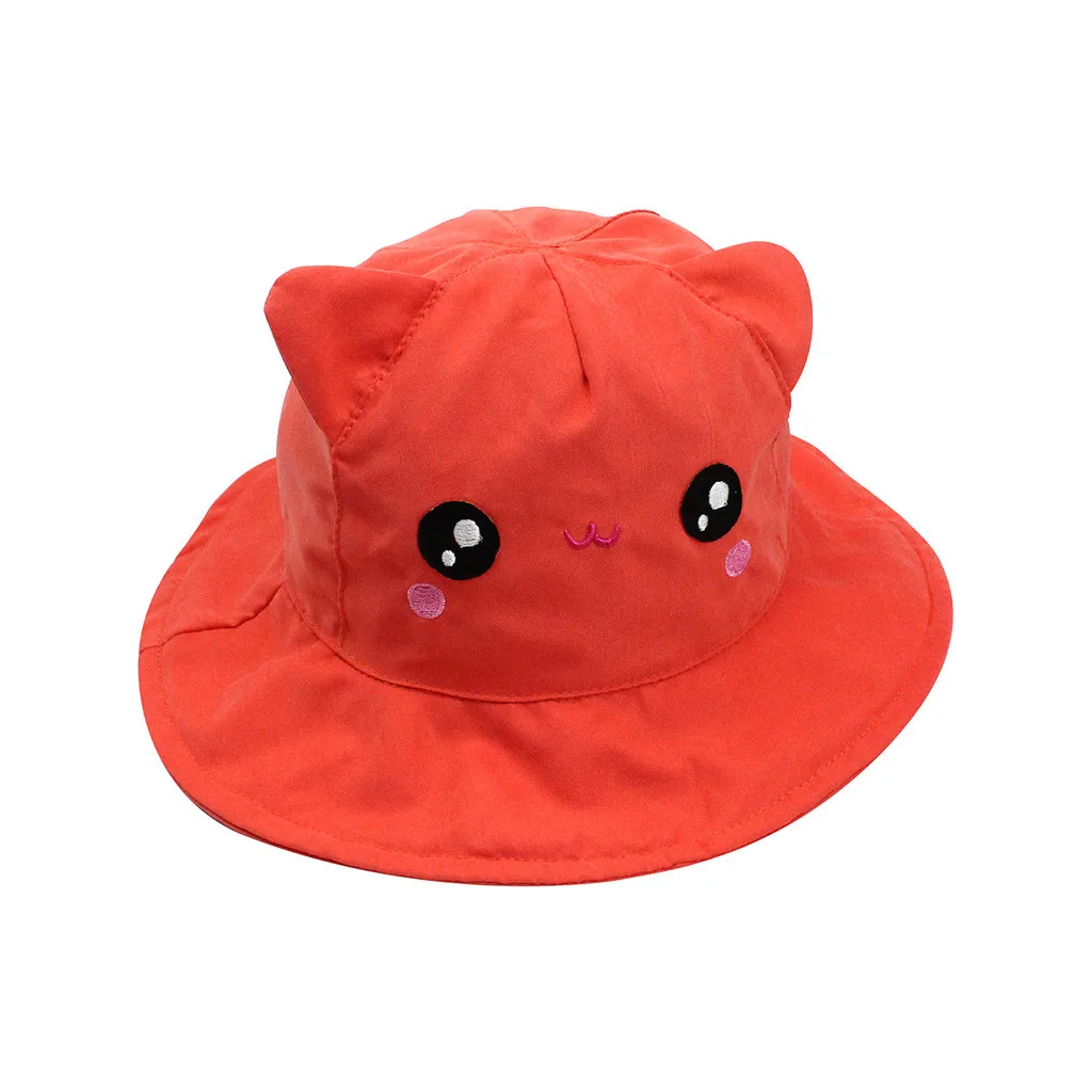 F Детская шапка с мультяшными животными, шапка-ведро для маленьких девочек и мальчиков, детские шапки для малышей, пляжные солнцезащитные очки для фотосъемки - Цвет: F