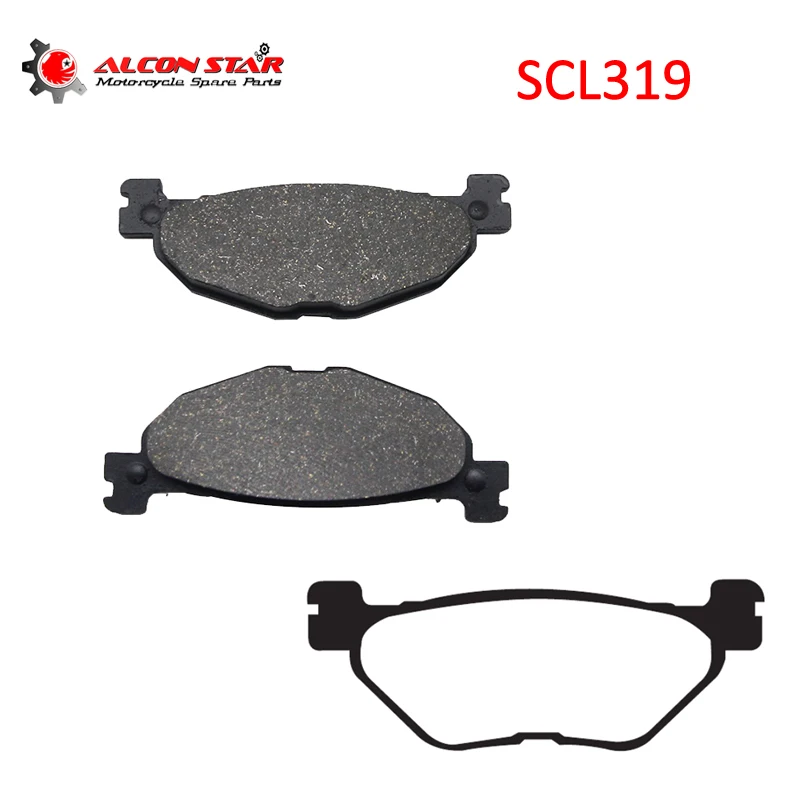 Alconstar- 1 пара тормозных деталей для мотоциклов задние тормозные колодки Yamaha XP 500 TMAX
