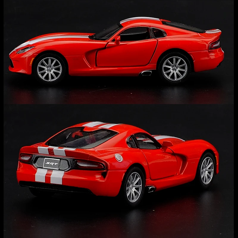 Модель спортивного автомобиля Kinsmart 1: 9 2013 SRT Viper GTS литая модель из сплава игрушка с