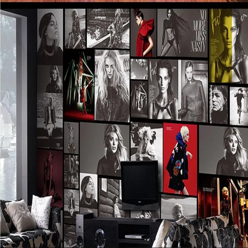 Пользовательские обои beibehang европейские и американские звезды Ретро плакат