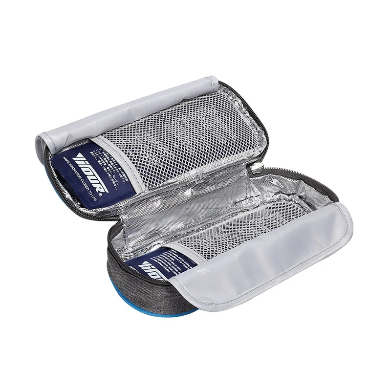 Футляр для инсулина с 2 ледяными пакетами диабетиков портативный холодильник