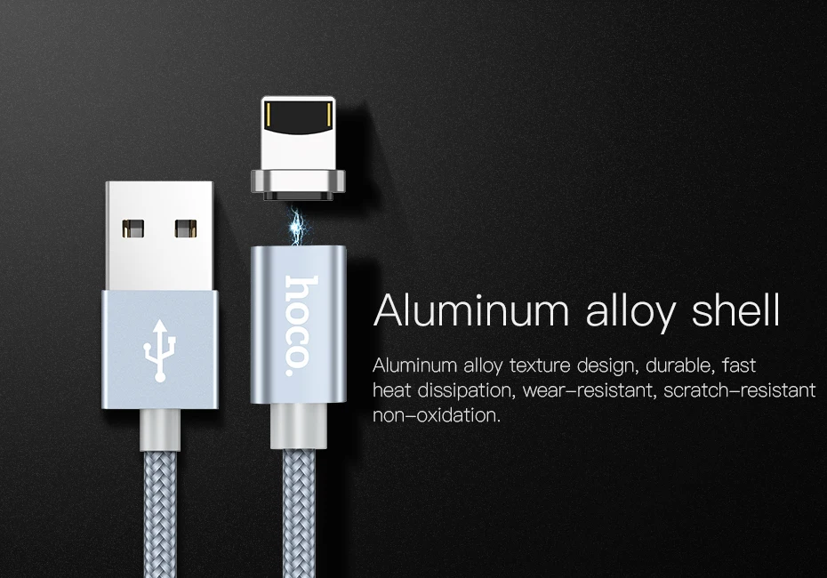 HOCO Micro usb type C Lightning 2 в 1 Магнитный кабель 2A кабель для быстрой зарядки и передачи данных пылезащитный переходник для Ipad кабели для мобильных телефонов