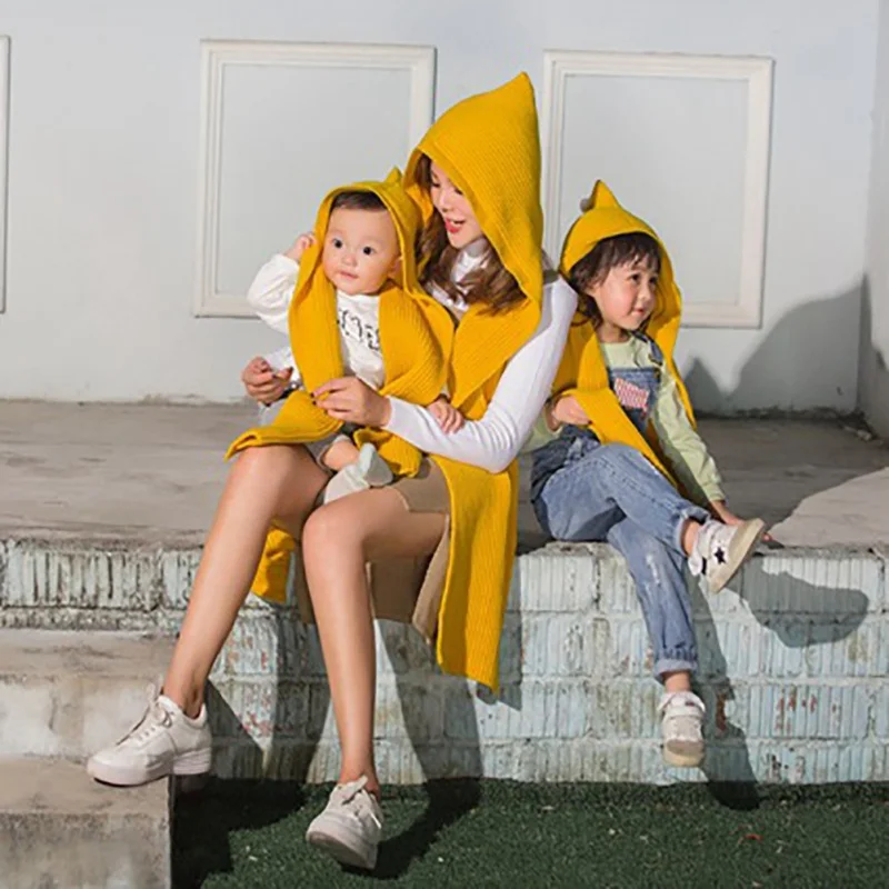 Роскошный брендовый женский шерстяной шарф с капюшоном Женский вязаный