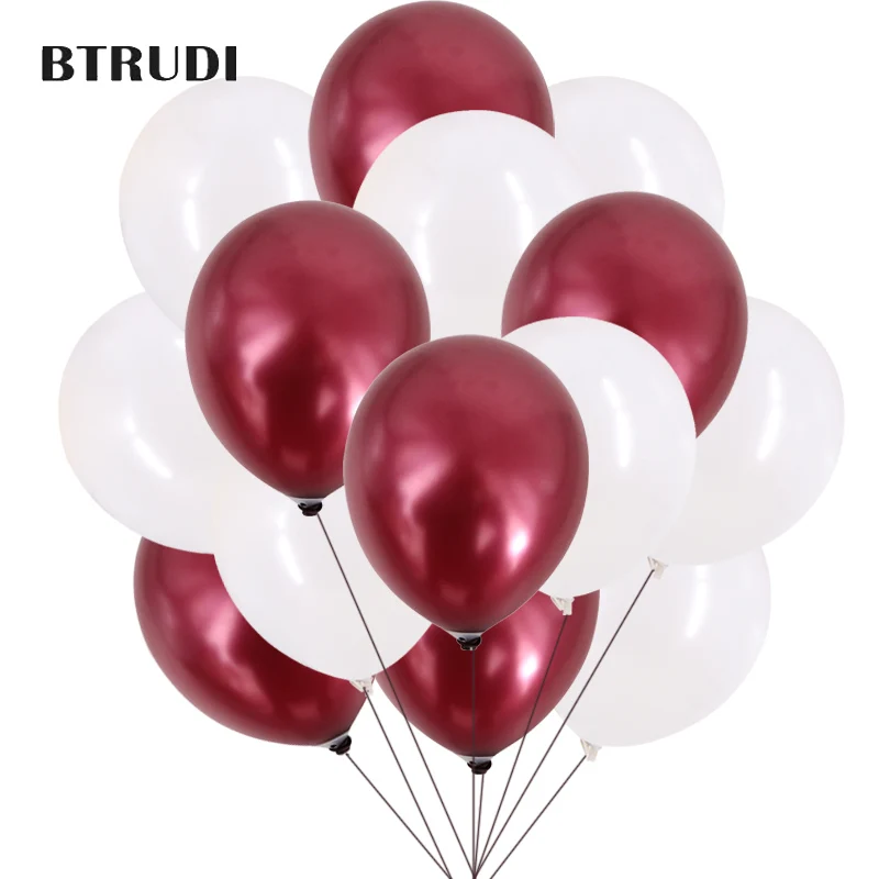 Модный цвет 12 дюймов 30 pcs утепленная розово золотые воздушные шары 2 8g на свадьбу