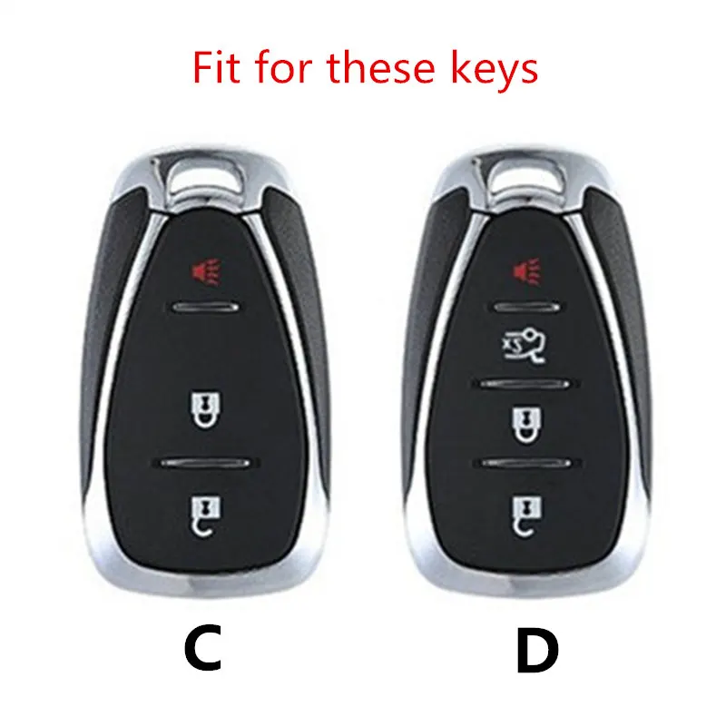 2019 Flexible Wear-resistant Elegant Vintage Top Layer Leather Key Case Zinc Alloy Keychain For Chevrolet New Malibu XL Equinox |