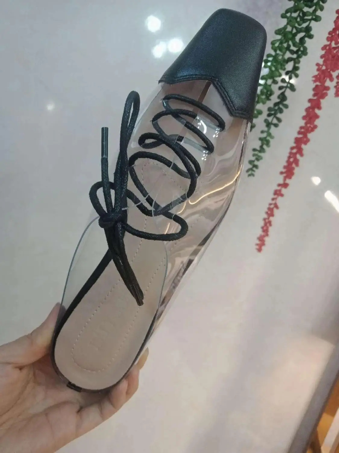 2019 г. новые весенние тапочки на плоской подошве с квадратным носком повседневные