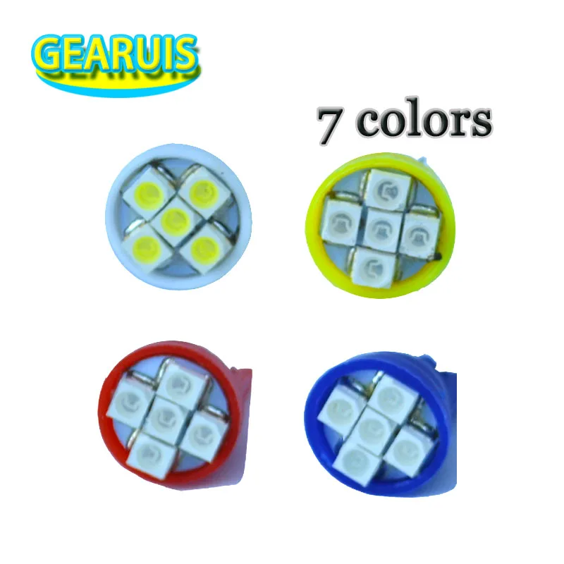 100 шт./лот T10 168 192 W5W Белый 5SMD 5 SMD 3528 Светодиодные автомобильные купольные лампы