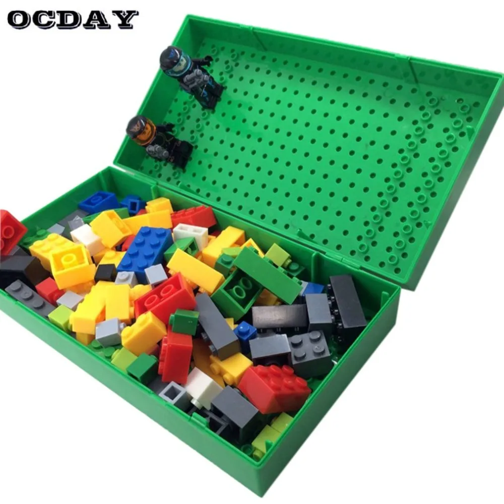 Креативные строительные блоки коробка для хранения кирпича DIY игрушки