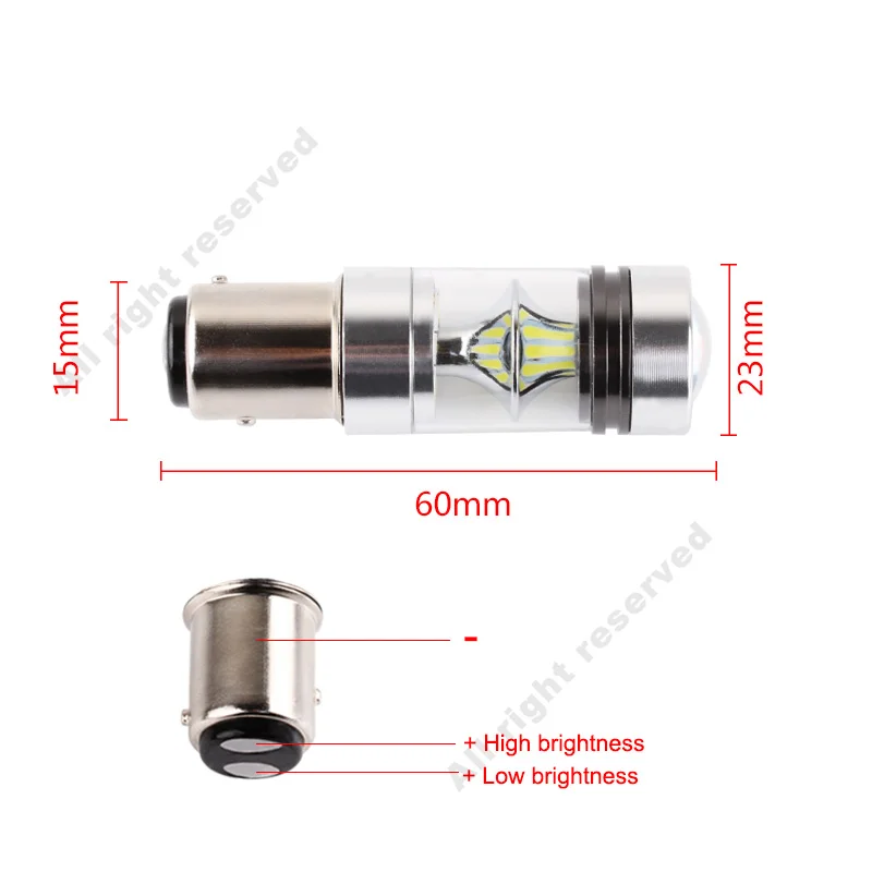 2 шт. 1156 BA15S P21W светодиодный 1157 BAY15D светодиодный лампы P21/5 Вт R5W 20 штук 3030SMD авто лампы противотуманных фар автомобиля светодиодный светильник 12 V-24 V 6000K белый