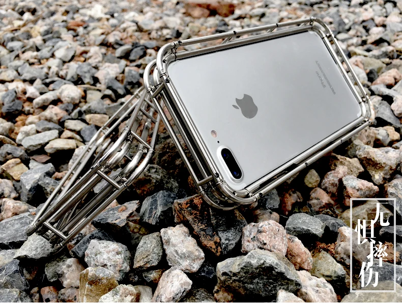 R-JUST Военная Heavy Duty чехол для iPhone 7 плюс мобильный телефон оболочки для iPhone 8 8 плюс нержавеющей стали материал корпус мобильного телефона