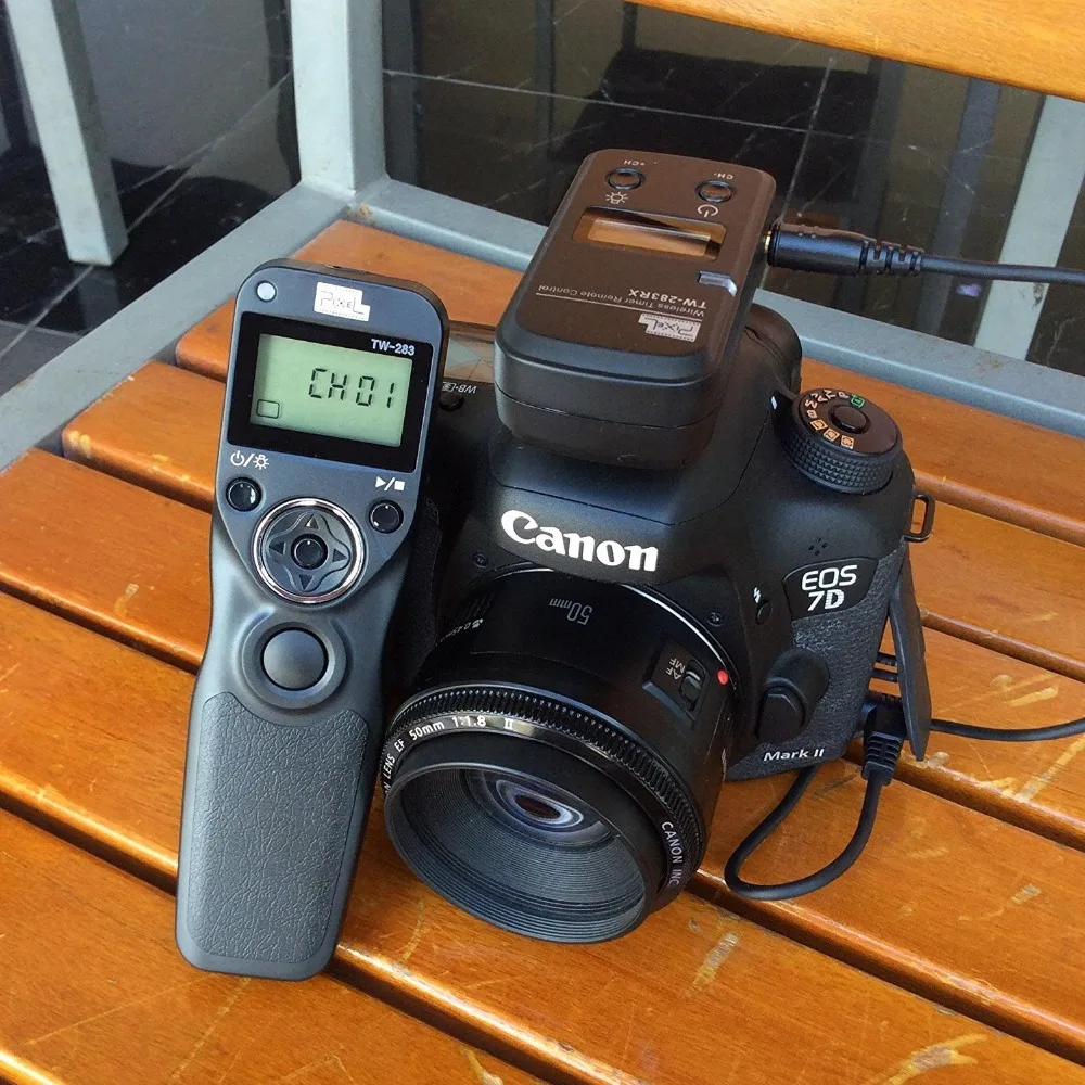 Pixel TW-283 N3 TW283 Wireless LCD Timer Remote Control Shutter Release For Canon 5D3 5D2 5D 7D 6D 50D 40D 30D 20D 10D 1D 1DX |