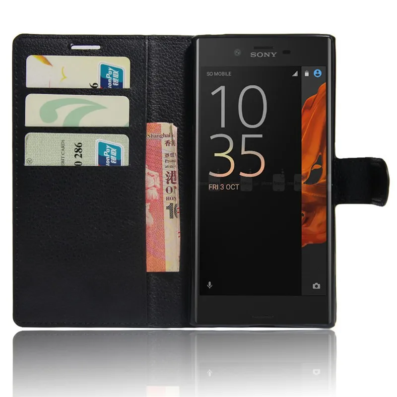 Wallet Case Cover For Sony Xperia XZ Dual F8331 F8332 5.2'' inch Flip Leather Case Protective Mobile Phone Coque Funda Card Slot