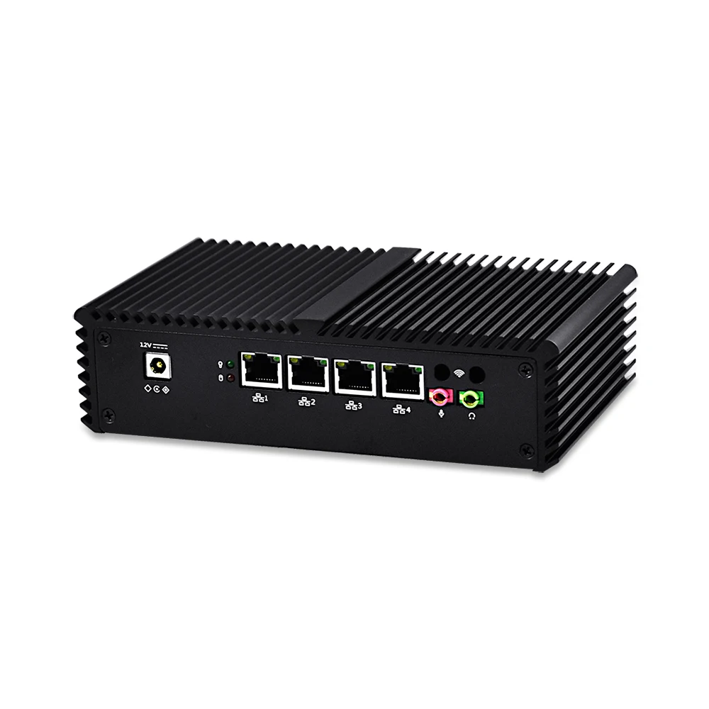 Бесплатная доставка! 4 порта Gigabit LAN Мини ПК Celeron 3215U/Core i3/Core i5 5250 с помощью pfsense как