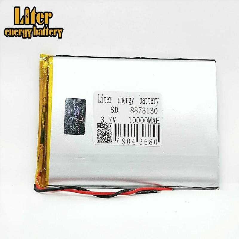 

3.7V lithium polymer battery 8873130 9075130 power charging treasure 10000mAh Rechargeable Li-ion Cell For Tablet DVD MID PDA