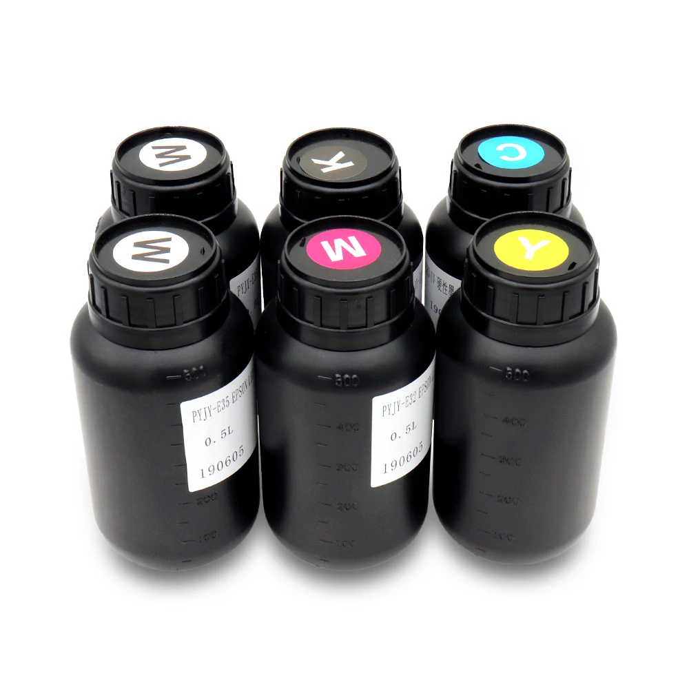 

1 Liter For Ricoh UV Ink 6 colors (CMYKWW) For Ricoh UV flatbed printer For GH2220 GEN4 GEN5 GEN6 Printers