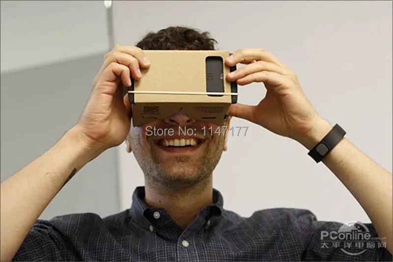 1000 шт Высокое качество DIY Google Cardboard Виртуальная реальность VR мобильный телефон 3D очки для просмотра 5," экран Google 3D очки