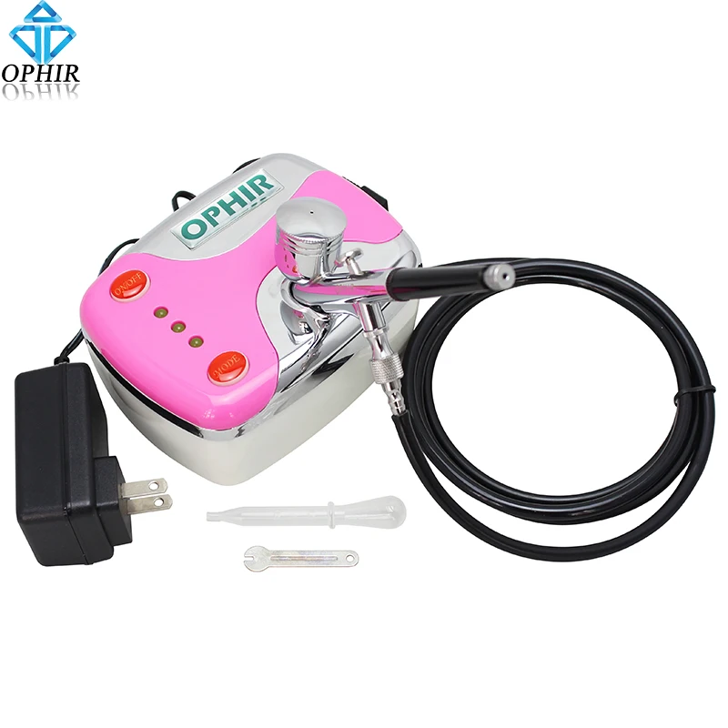 OPHIR Pro 0 3 мм комплект аэрографа двойного действия с компрессором для дизайна