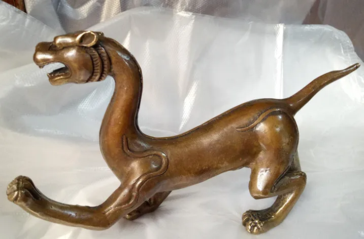 Китайская старинная скульптура статуя журнала Мао из меди подарок | Дом и сад